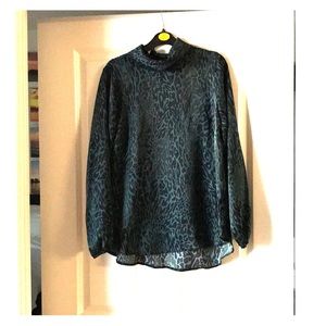NWT Leopard look in green Dressy Blouse Primark